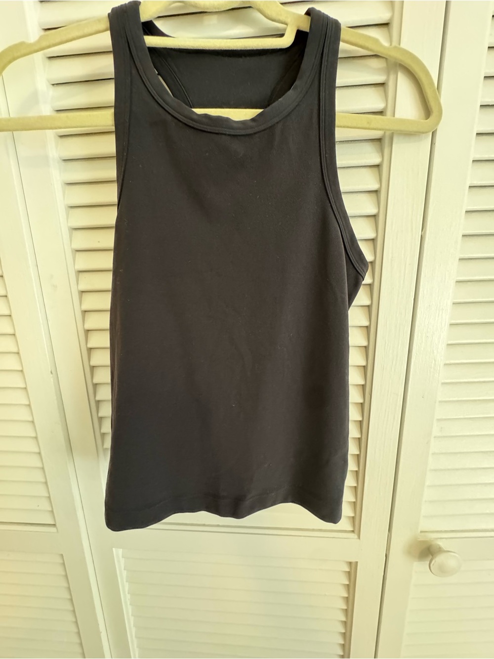 lululemon athletica Black Racerback Tank Top CROP LENGTH